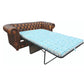 Classic Chesterfield 2 Seater Sofa BED Antique PREMIUM Leather Colours