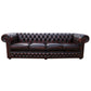 Classic Chesterfield 4 seater Sofa Real Antique Premium Leather 6 colours