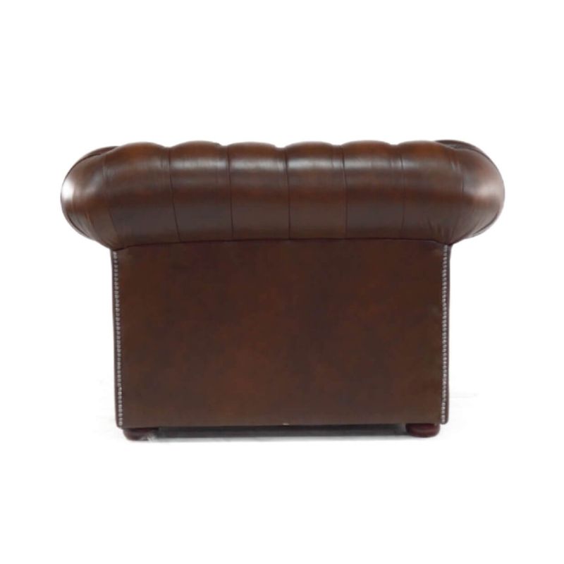 Chesterfield Low Back Club Armchair Real Leather 4 colours