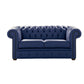 Classic Chesterfield 2 Seater Sofa Shelly Leather BILBERRY