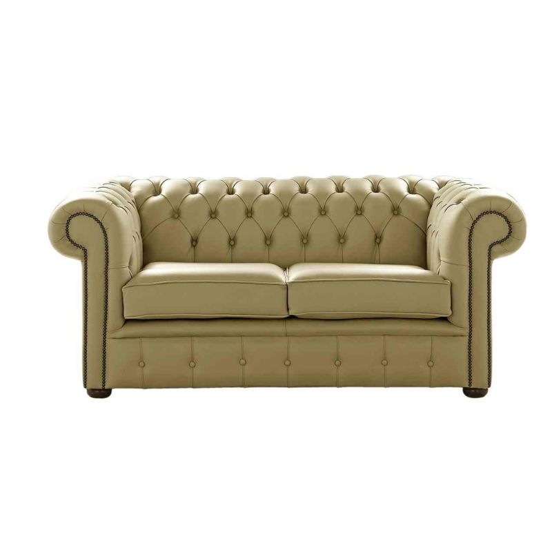 Classic Chesterfield 2 Seater Sofa Shelly Leather COLDERS GREEN