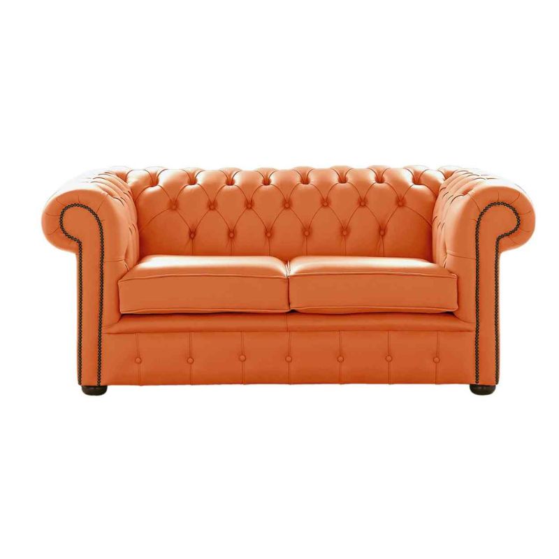 Classic Chesterfield 2 Seater Sofa Shelly Leather FIRESTONE