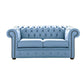 Classic Chesterfield 2 Seater Sofa Shelly Leather HAZE 