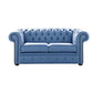 Classic Chesterfield 2 Seater Sofa Shelly Leather ICEBLAST 