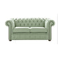 Classic Chesterfield 2 Seater Sofa Shelly Leather THYME GREEN