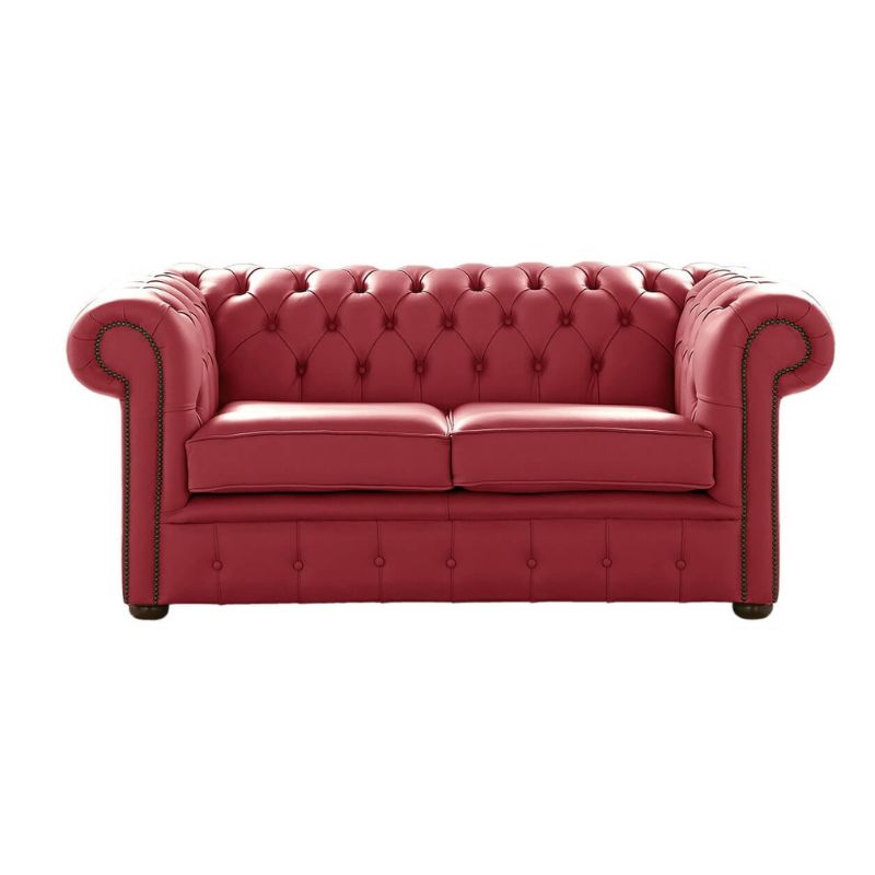 Classic Chesterfield 2 Seater Sofa Shelly Leather west