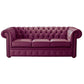 Classic Chesterfield 2 Seater Sofa Shelly Real Leather many colours