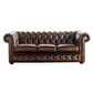  Classic Chesterfield 3 seater Sofa BED Antique PREMIUM Leather colours