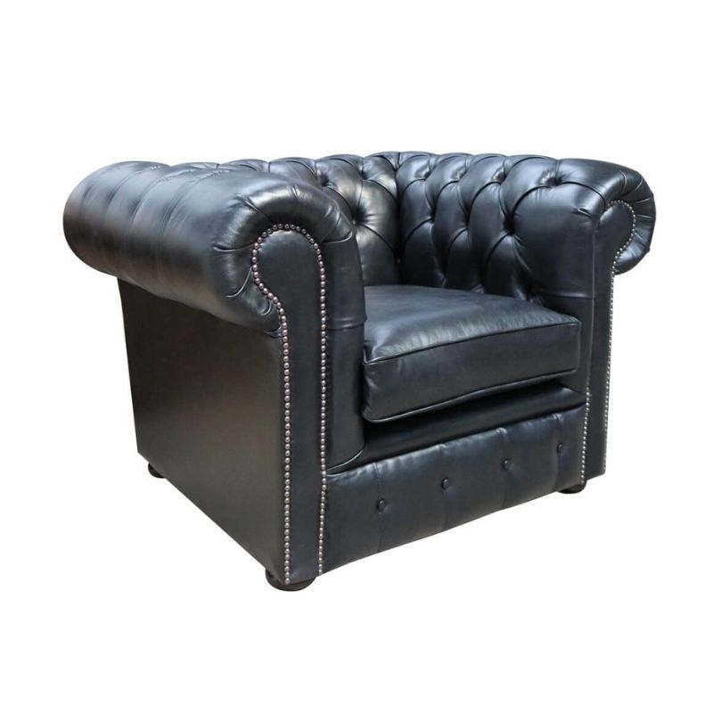 Classic Chesterfield Armchair Old English real Leather Colours