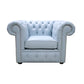 Classic Chesterfield Armchair Shelly Real Leather Mix Colours