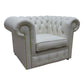 Classic Chesterfield Armchair Shelly Real Leather Mix Colours