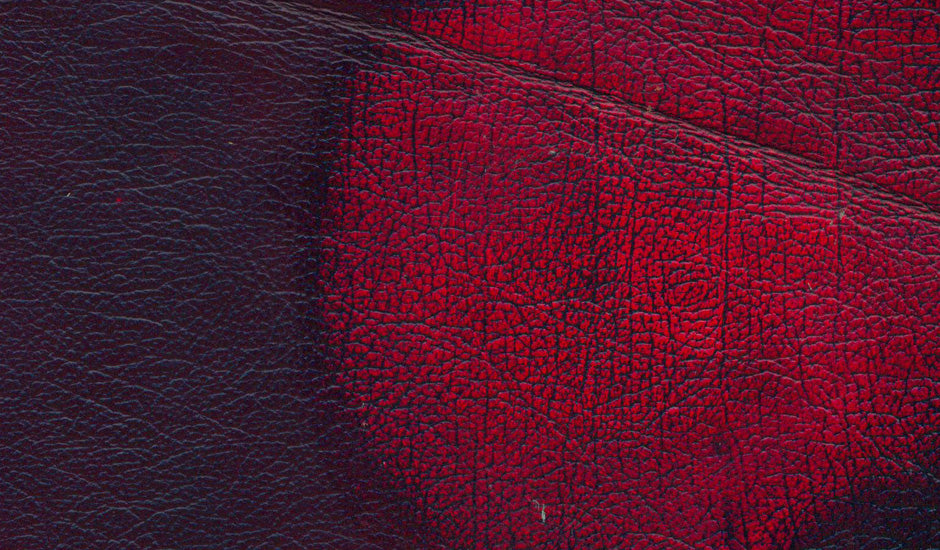 Antique Oxblood Red Leather swatch sample